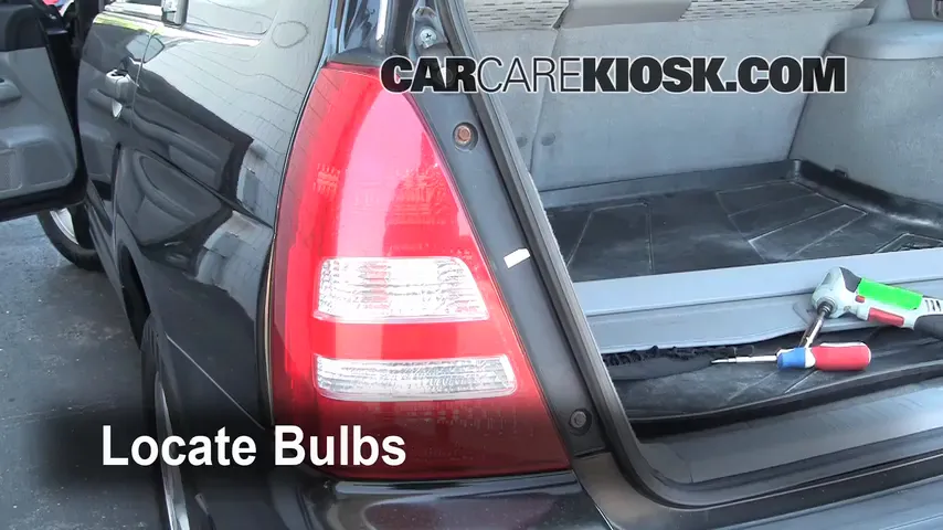 2003 Subaru Forester XS 2.5L 4 Cyl. Lights Reverse Light (replace bulb)